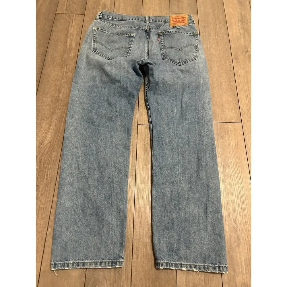 Levi's 505 Men's Cotton Denim Jeans Light Stonewash, Size 34x30